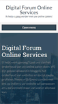 Mobile Screenshot of digitalforum.be