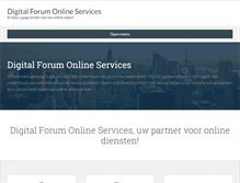 Tablet Screenshot of digitalforum.be
